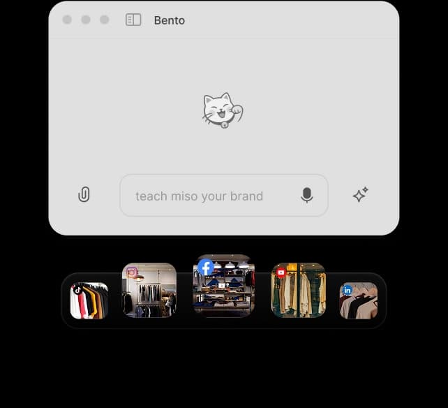 Bento composer learning a brand's voice from its posts